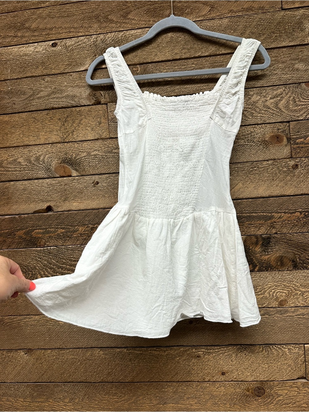 Frankies Bikinis Christa Gauze Mini Dress White XS Cottagecore - Picture 6 of 7